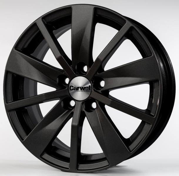 Диски Carwel Имлес 165 6 х 15 5*100 Et: 38 Dia: 57.1 черный матовый