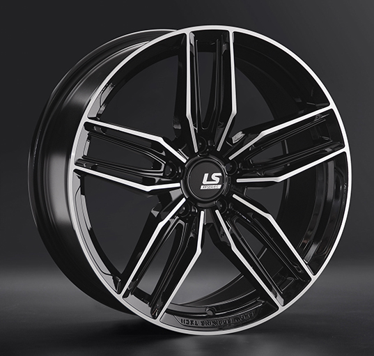 Диски LS wheels FlowForming RC54 8 х 18 5*112 Et: 40 Dia: 66.6 черный полностью полированный