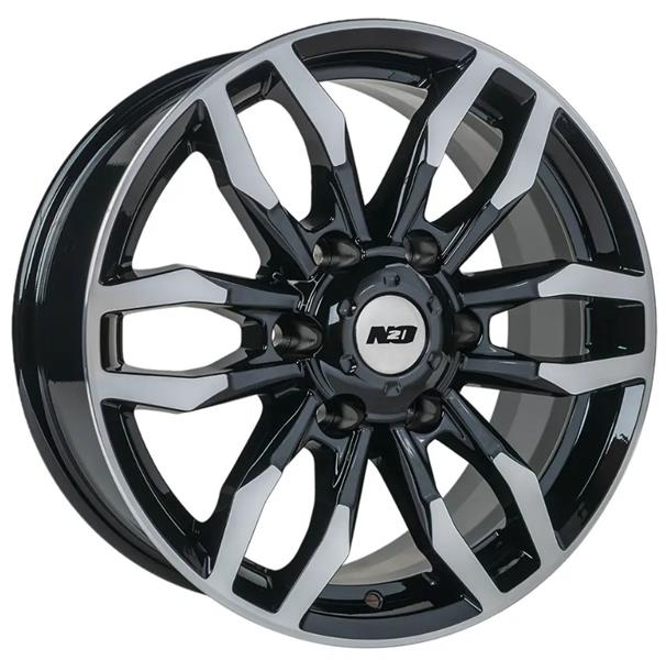 Диски N2O V2228 7.5 х 17 6*139,7 Et: 38 Dia: 100.1 черный с проточкой глянцевый
