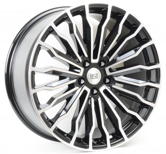 Диски RST R032 9 х 20 5*114,3 Et: 35 Dia: 67.1 черный с проточкой глянцевый