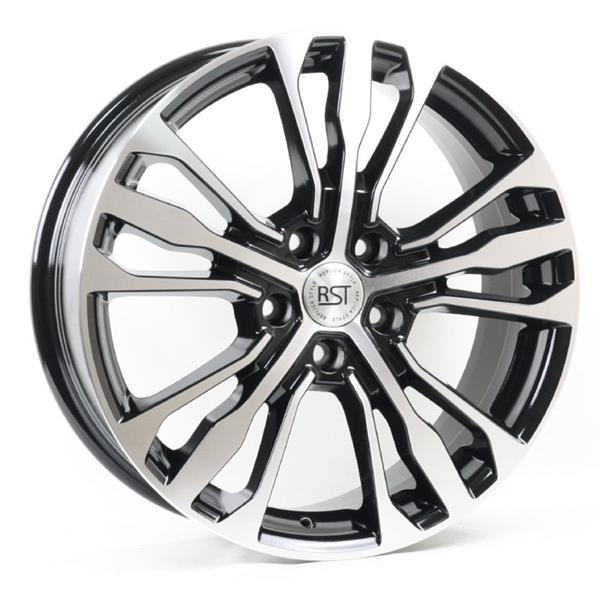 Диски RST R188 7 х 18 5*114,3 Et: 45 Dia: 60.1 черный с проточкой глянцевый