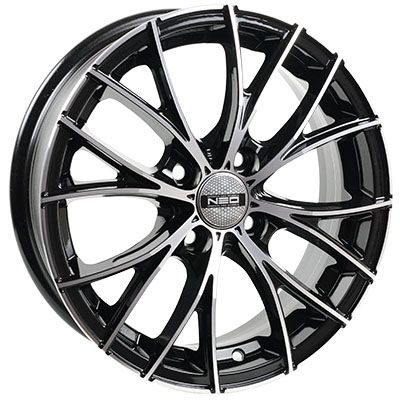 Диски NEO 573 6 х 15 4*100 Et: 40 Dia: 60.1 черный с проточкой глянцевый
