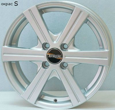 Диски Tech Line 544 6 х 15 5*100 Et: 38 Dia: 57.1 классический серебристый цвет
