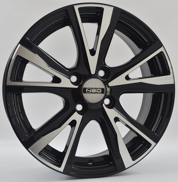 Диски NEO 574 6 х 15 4*98 Et: 35 Dia: 58.6 черный с проточкой глянцевый