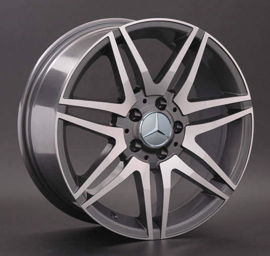 Диски Replica LA MR100 8 х 18 5*112 Et: 60 Dia: 66.6 серый с полировкой