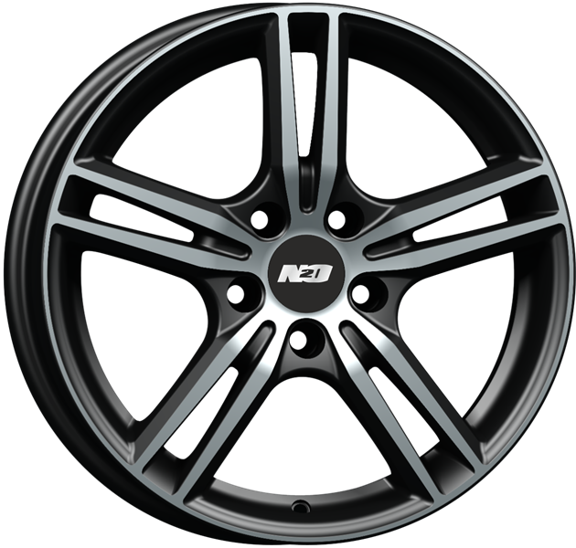 Диски N2O V2223 6.5 х 16 5*114,3 Et: 45 Dia: 60.1 черный с проточкой глянцевый