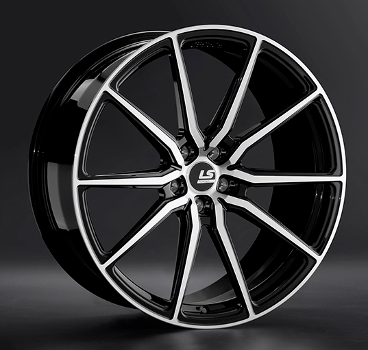 Диски LS Forged FG01 10 х 21 5*112 Et: 52 Dia: 66.6 черный полностью полированный
