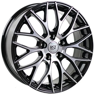 Диски RST R137 7 х 17 5*108 Et: 36 Dia: 65.1 черный с проточкой глянцевый
