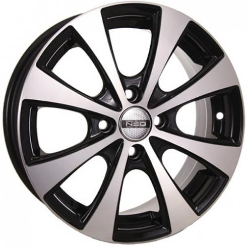 Диски Tech Line 546 6 х 15 4*100 Et: 50 Dia: 60.1 черный с проточкой глянцевый