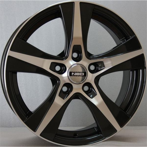 Диски NEO 743 7 х 17 5*114,3 Et: 31 Dia: 67.1 черный с проточкой глянцевый