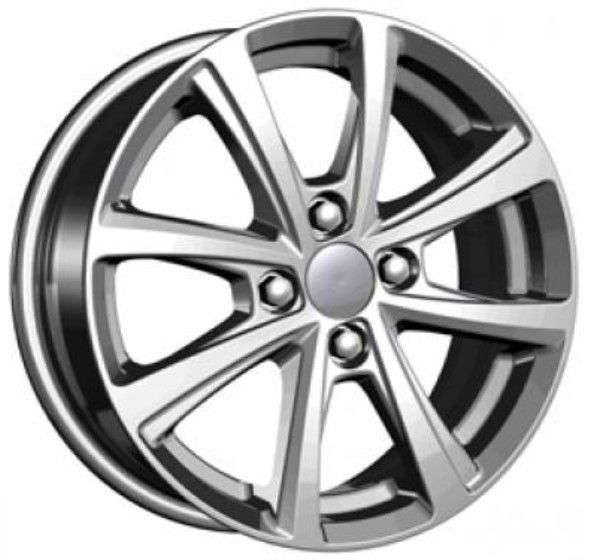 Диски Carwel Акуш 6 х 15 4*100 Et: 48 Dia: 54.1 серебро с полированным ободом