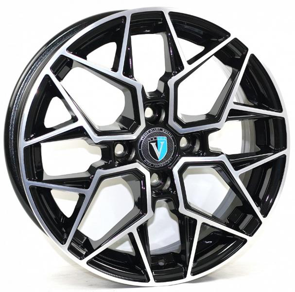 Диски VENTI 1520 6 х 15 4*100 Et: 35 Dia: 60.1 черный с проточкой глянцевый