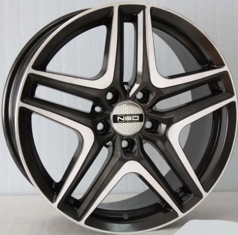 Диски NEO 723 7.5 х 17 5*112 Et: 42 Dia: 66.6 черный с проточкой глянцевый