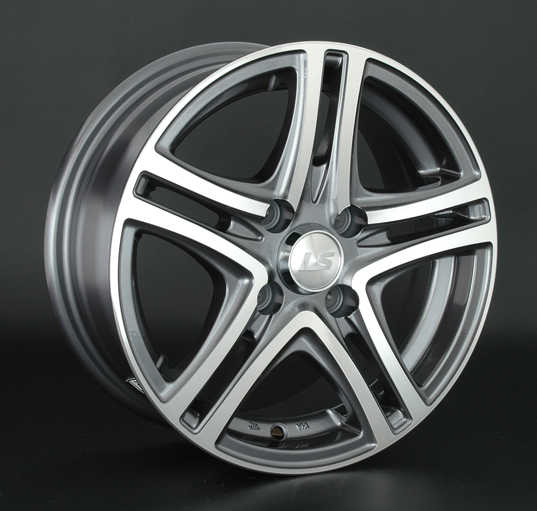 Диски LS wheels LS570 6.5 х 15 5*100 Et: 40 Dia: 73.1 серый с полировкой