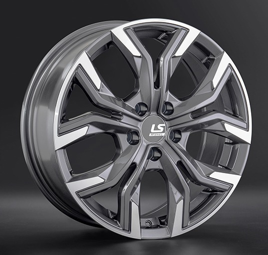 Диски LS wheels FlowForming RC92 8 х 19 5*112 Et: 45 Dia: 66.6 серый с полировкой