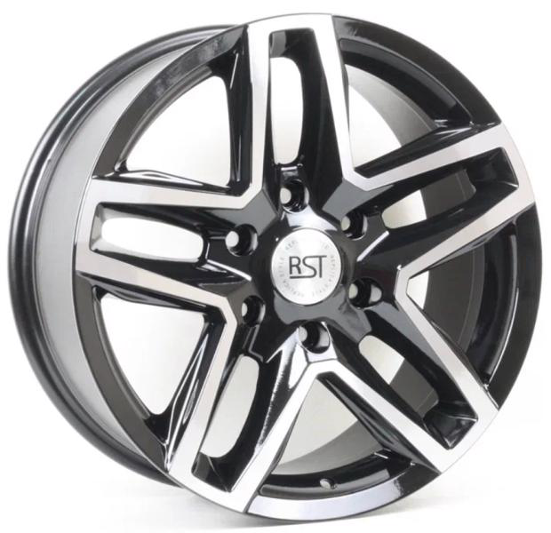 Диски RST R238 8 х 18 6*139,7 Et: 35 Dia: 77.8 черный с проточкой глянцевый