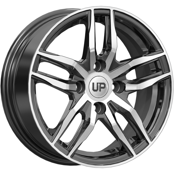 Диски Wheels UP Up125 6 х 15 4*100 Et: 30 Dia: 67.1 черный с проточкой глянцевый