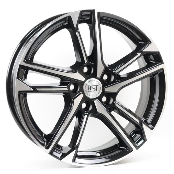 Диски RST R197 6.5 х 17 5*108 Et: 33 Dia: 60.1 черный с проточкой глянцевый