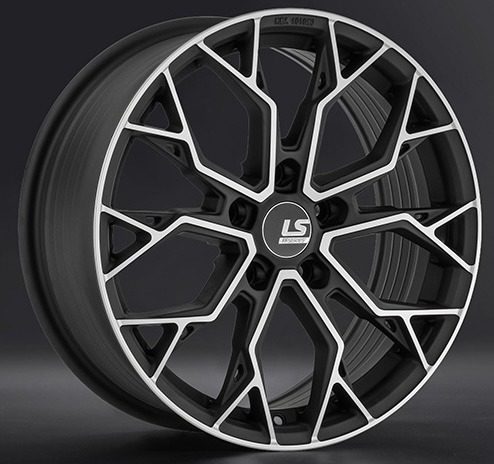 Диски LS wheels FlowForming RC108 7.5 х 17 5*120 Et: 30 Dia: 72.6 черный с проточкой матовый