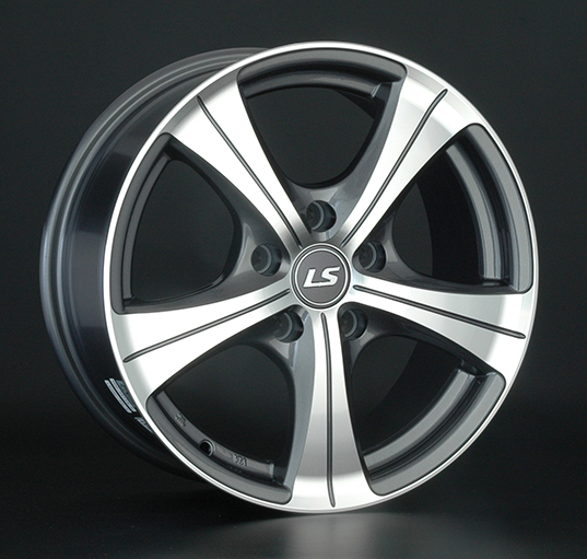 Диски LS wheels LS202 7 х 17 5*114,3 Et: 40 Dia: 73.1 серый с полировкой
