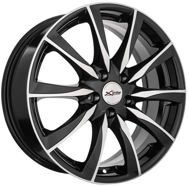 Диски X'trike X-120 7 х 17 5*114,3 Et: 45 Dia: 60.1 черный с проточкой глянцевый