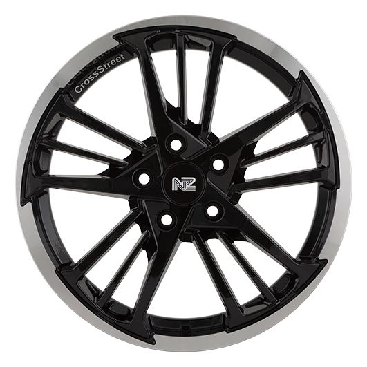 Диски NZ F-48 8 х 18 5*105 Et: 45 Dia: 56.6 черный с полированным ободом