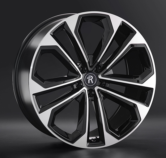 Диски Replay B335 9.5 х 21 5*112 Et: 37 Dia: 66.6 черный полностью полированный