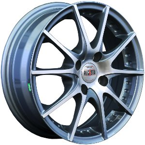 Диски ALCASTA M08 6.5 х 16 5*108 Et: 50 Dia: 63.3 серый с полировкой