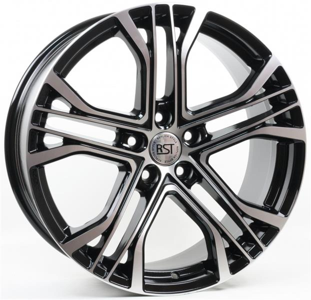 Диски RST R029 8.5 х 19 5*120 Et: 30 Dia: 66.1 черный с проточкой глянцевый