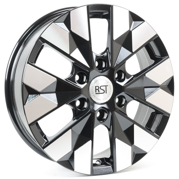 Диски RST R237 6.5 х 17 6*139,7 Et: 48 Dia: 92.5 черный с проточкой глянцевый