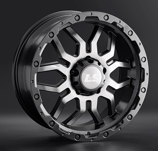 Диски LS wheels LS1285 7.5 х 17 6*114,3 Et: 30 Dia: 67.1 серый с полировкой