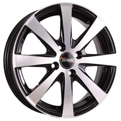 Диски Tech Line 534 5.5 х 15 4*100 Et: 45 Dia: 54.1 черный с проточкой глянцевый