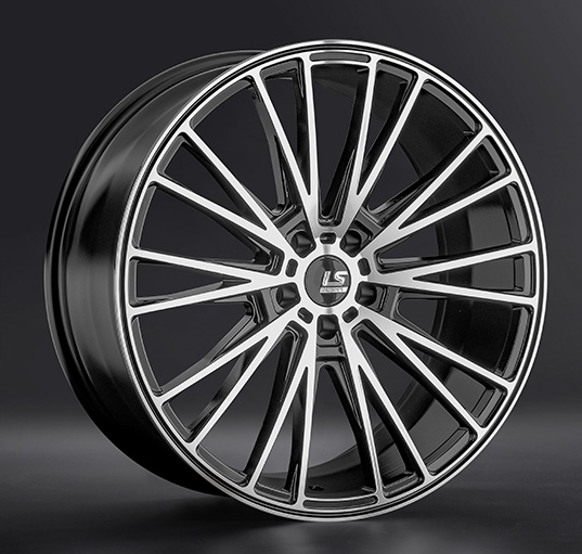 Диски LS wheels FlowForming RC60 10.5 х 21 5*112 Et: 40 Dia: 66.6 черный полностью полированный