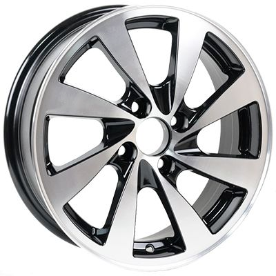 Диски RST R055 6 х 15 4*100 Et: 35 Dia: 60.1 черный с проточкой глянцевый