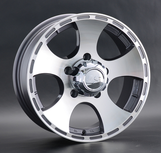 Диски LS wheels LS795 7 х 16 5*139,7 Et: 5 Dia: 108.6 серый с полировкой