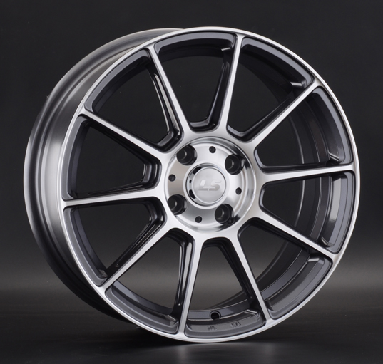 Диски LS wheels 820 7 х 16 4*100 Et: 42 Dia: 73.1 серый с полировкой