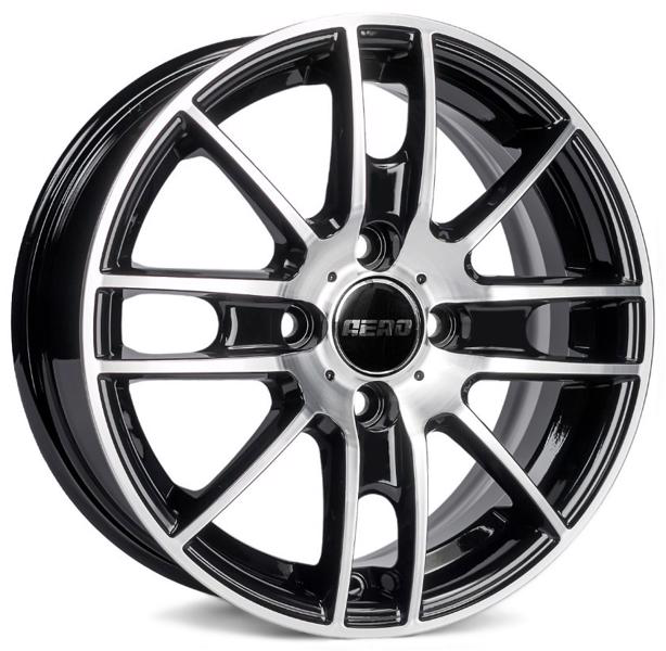 Диски AERO V2173 5.5 х 14 4*100 Et: 43 Dia: 60.1 черный с проточкой глянцевый