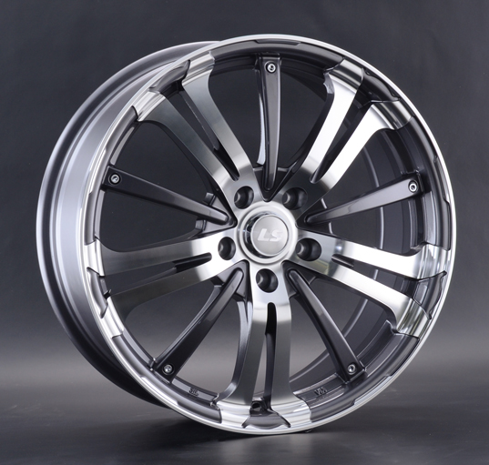 Диски LS wheels LS 955 7 х 17 4*100 Et: 40 Dia: 60.1 серый с полировкой