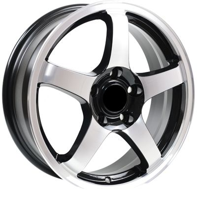 Диски VENTI A1051 6 х 15 5*100 Et: 38 Dia: 57.1 черный с проточкой глянцевый