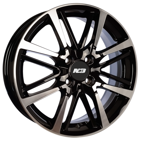 Диски N2O V2215 6 х 16 4*100 Et: 41 Dia: 60.1 черный с проточкой глянцевый