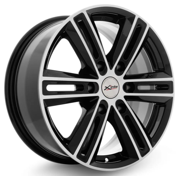 Диски X'trike X-124 7.5 х 17 6*139,7 Et: 36 Dia: 100.1 черный с проточкой глянцевый