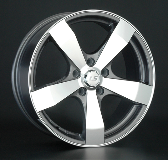 Диски LS wheels LS205 7 х 17 5*114,3 Et: 45 Dia: 73.1 серый с полировкой