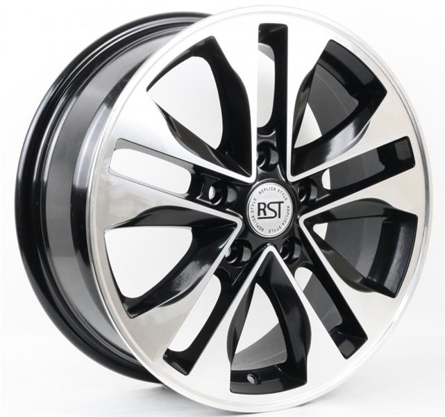 Диски RST R116 6.5 х 16 5*112 Et: 46 Dia: 57.1 черный с проточкой глянцевый