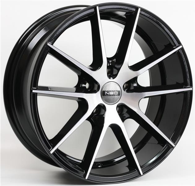 Диски NEO V04 7.5 х 17 5*114,3 Et: 38 Dia: 67.1 черный с проточкой глянцевый