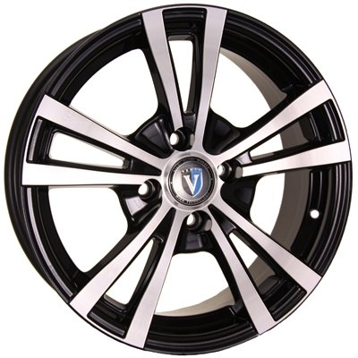 Диски VENTI 1404 5.5 х 14 4*100 Et: 43 Dia: 67.1 черный с проточкой глянцевый
