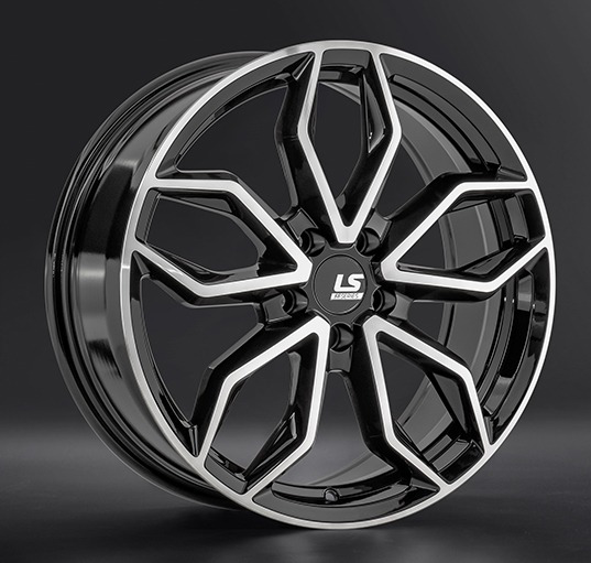 Диски LS wheels FlowForming RC104 7.5 х 18 5*112 Et: 40 Dia: 66.6 черный полностью полированный