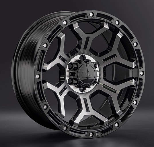 Диски LS wheels FlowForming RC68 9 х 18 6*139,7 Et: 25 Dia: 106.1 черный полностью полированный