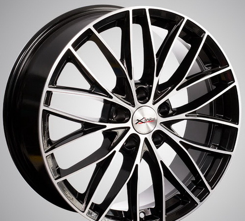 Диски X'trike X-130 7.5 х 18 5*112 Et: 43 Dia: 66.6 черный с проточкой глянцевый