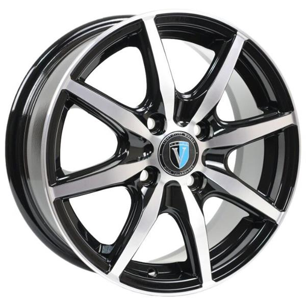 Диски VENTI 1415 5.5 х 14 4*100 Et: 43 Dia: 60.1 черный с проточкой глянцевый