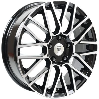 Диски Tech Line 739 6.5 х 17 4*100 Et: 40 Dia: 60.1 черный с проточкой глянцевый